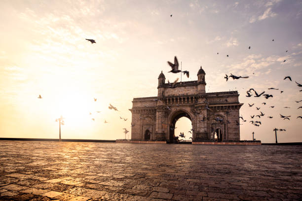 Gateway of India, Mumbai Maharashtra monument landmark famous place magnificent view without people sunset